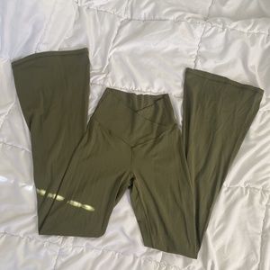 Aerie High Waisted Crossover Flares